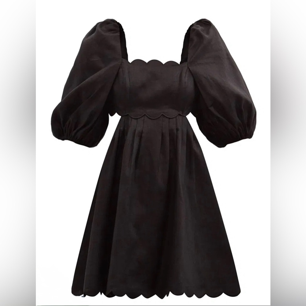 Zimmermann Mae Cut Out Mini Black Dress